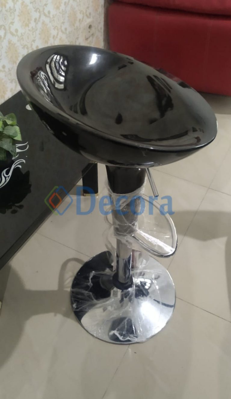  kursi  kafe bar  stool Hitam minimalis  Decora